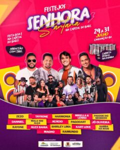 Programação Oficial dos Festejos de Senhora Santana 2022
